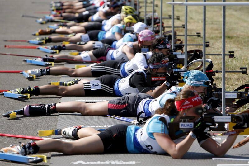 Биатлонисты сборной России соревнуются при температуре 46 градусов