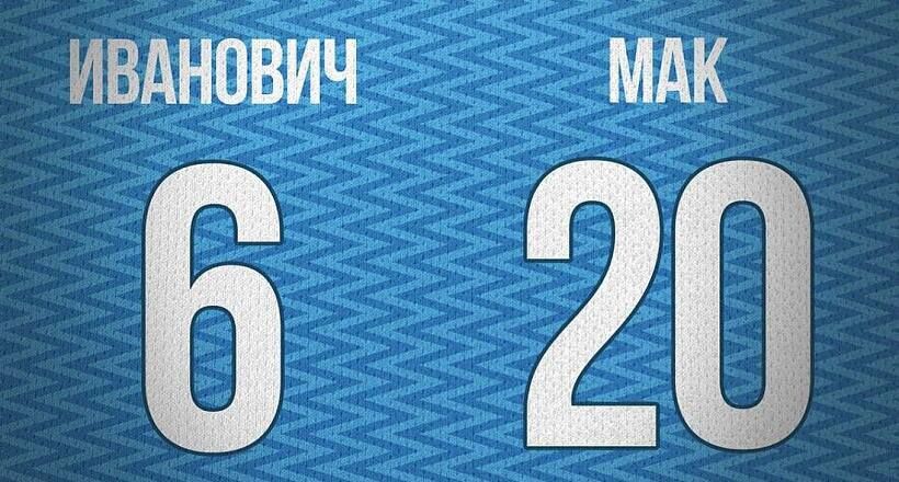 Мак и Иванович получили новые игровые номера Мак и Иванович получили новые игровые номера