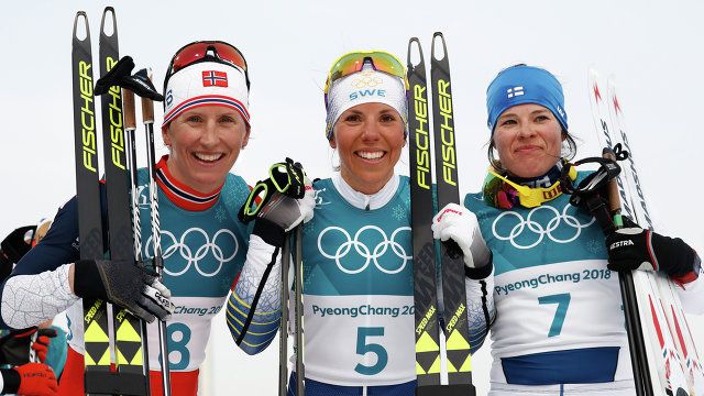 Первую медаль ОИ-2018 выиграла шведка Шарлотт Калла в лыжной гонке, Непряева ─ 8-я