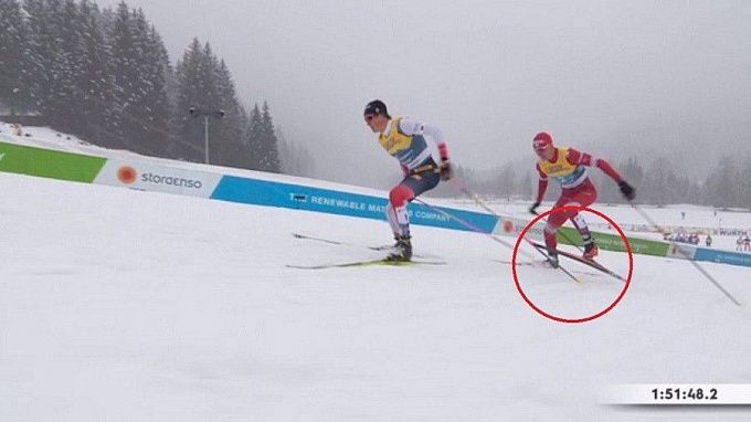 Большунова обвинили в попытке сломать палку Клебо