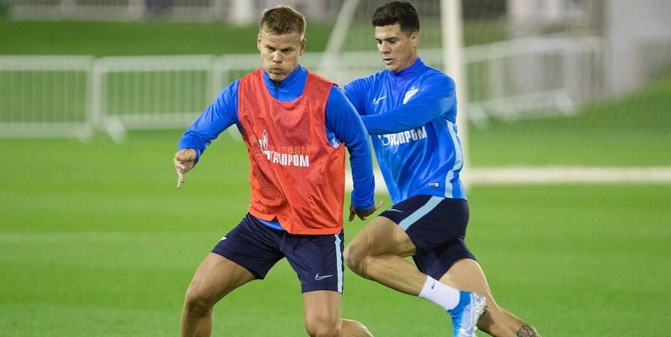 Кокорин снова забил на сборе «Зенита», на этот раз «ножницами»