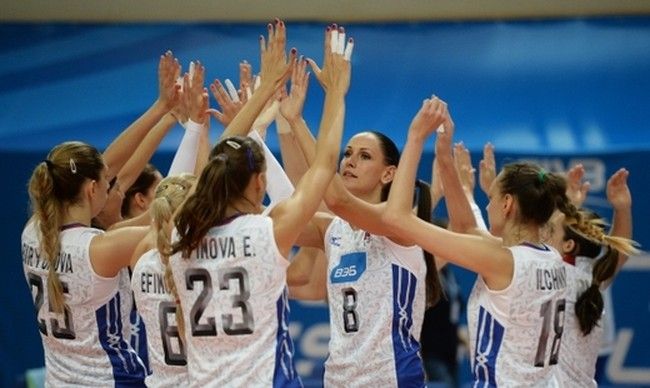 Российские волейболистки переиграли Камерун