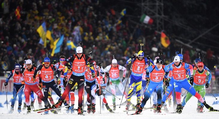 Эстафета по биатлону (мужчины) сегодня в Эстерсунде