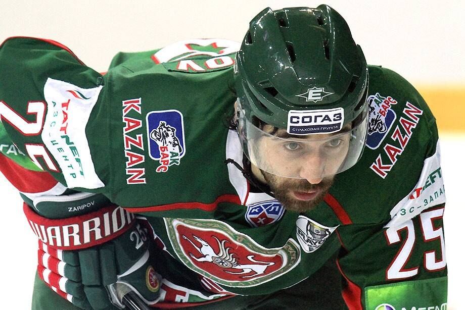 КХЛ дисквалифицировала нападающего «Ак Барса» Даниса Зарипова на два года за допинг