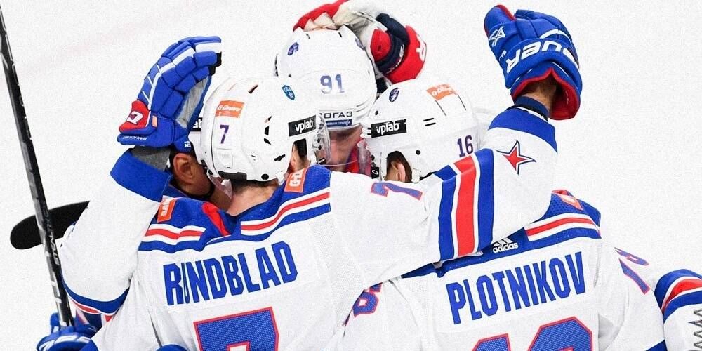 СКА обыграл «Металлург» в первом матче КХЛ