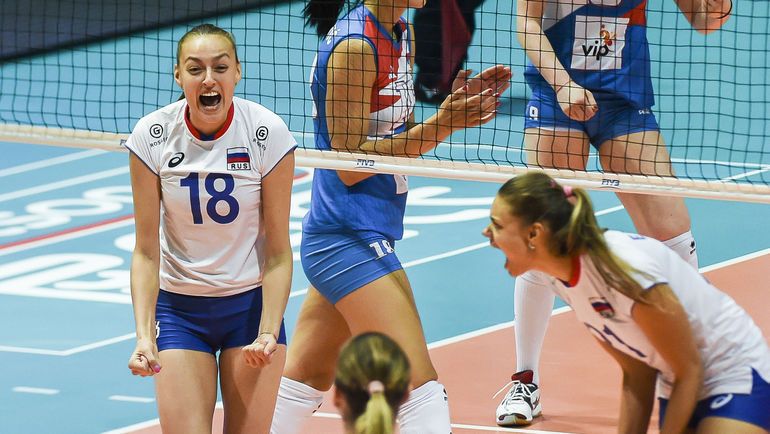 Российские волейболистки проиграли сборной США в матче Лиги наций