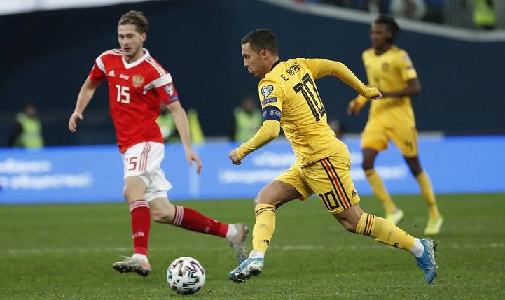 Эден Азар похвалил игроков российской сборной