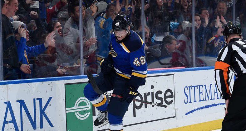 Барбашев забросил три шайбы в матче «Сент-Луис» – «Детройт»