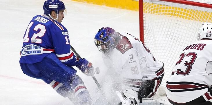 СКА победил в Новокузнецке и забил сотую шайбу в сезоне