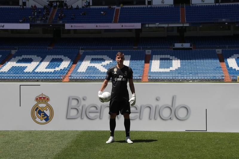 Куртуа высказался об украинском вратаре Лунине