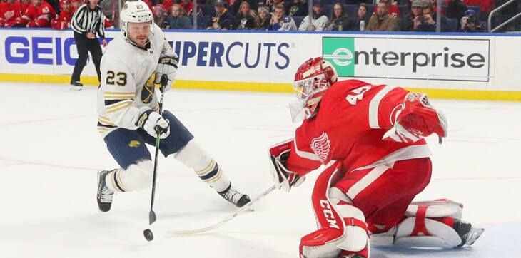 НХЛ сегодня: Бернье в шпагате отразил два броска Дебринкэта и принес победу «Детройту»
