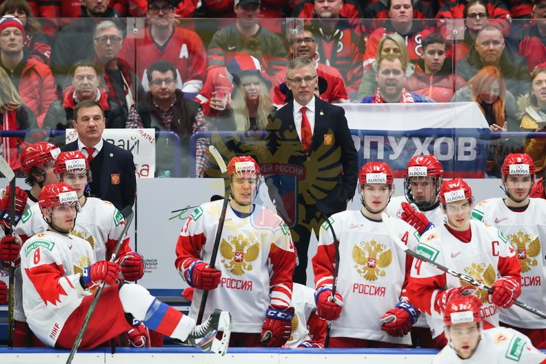 Игорь Ларионов на Молодежном чемпионате мира в составе сборной России