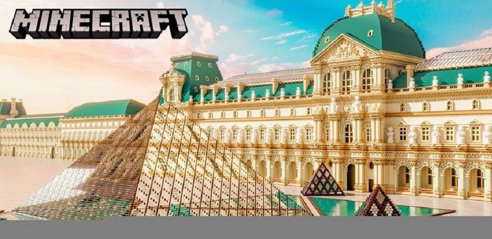 В Minecraft появился Лувр, VarunaMC построил его за 1000 часов