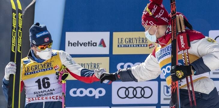 Большунов заявил, что не сильно расстроился из-за отсутствия Клебо на своей свадьбе