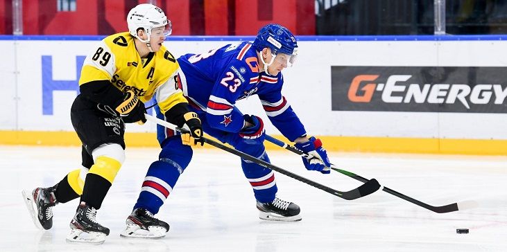 СКА в третий раз в сезоне обыграл «Северсталь». Тренер череповчан Разин был удален