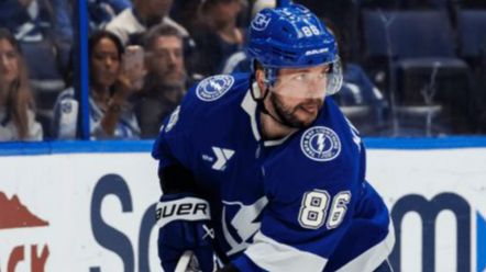 Форвард «Тампы» Никита Кучеров с 5 очками признан первой звездой дня в НХЛ