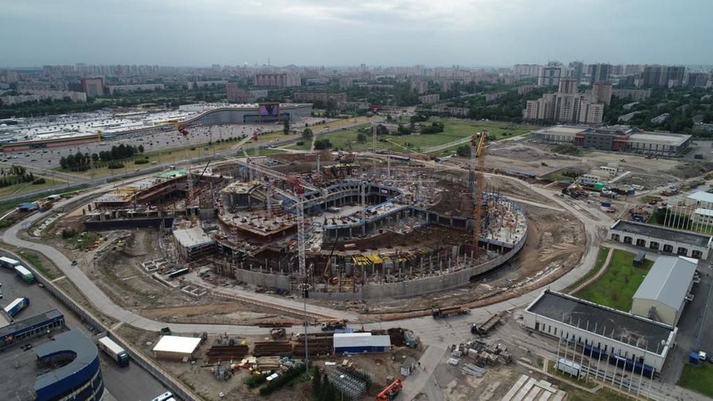 Что происходит на «СКА Арене». Свежие фотографии со строящегося объекта