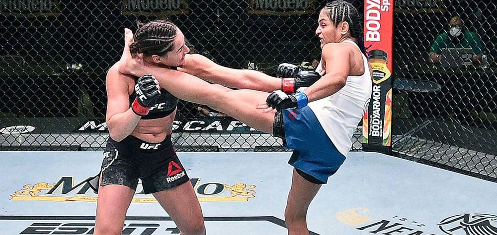 Сумасшедшая Джессика Ай проиграла в главном бою вечера UFC Vegas 2