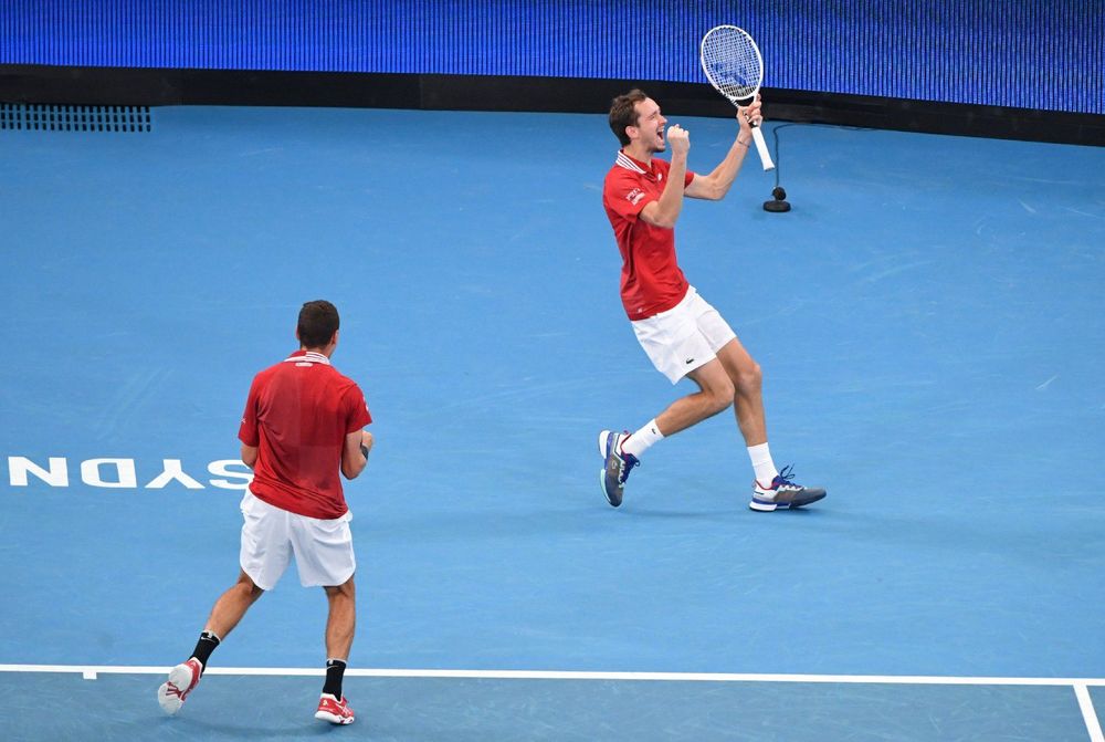 Россия обыграла Францию на ATP Cup