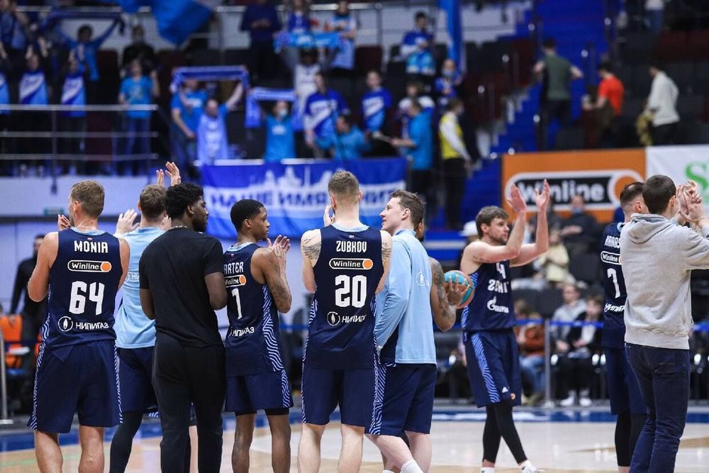 Баскетбольный «Зенит» выиграл первый матч плей-офф Единой Лиги ВТБ