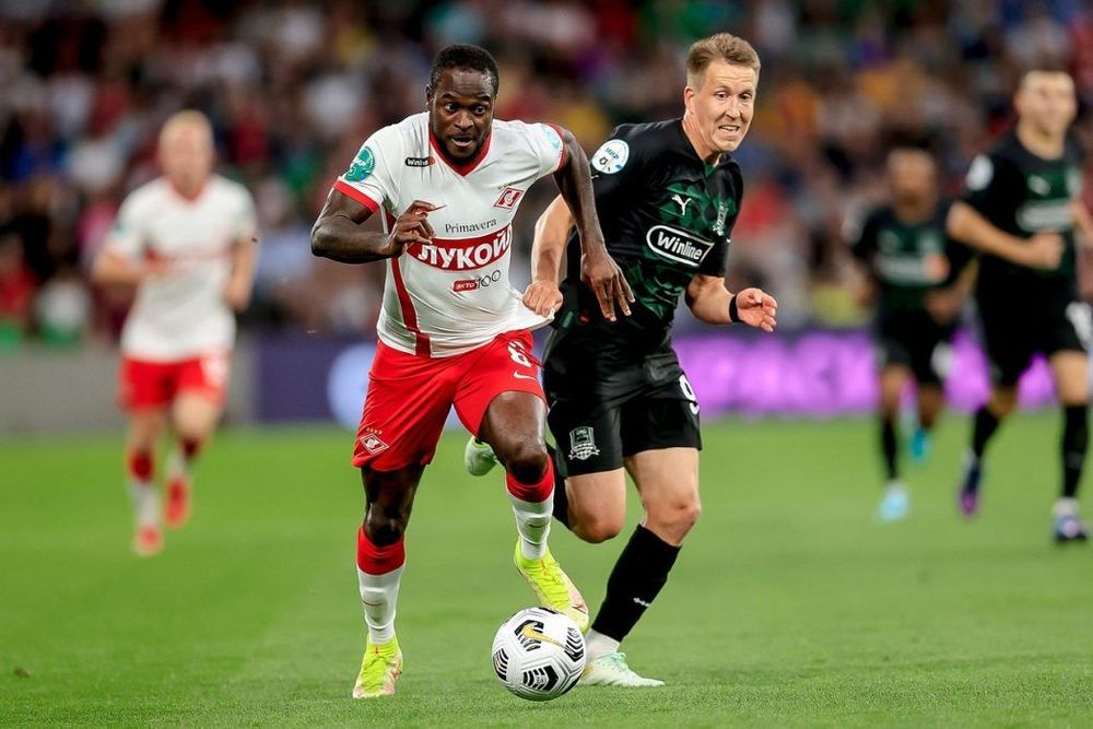 Полузащитник «Спартака» Мозес возобновил тренировки после перенесенной операции Полузащитник «Спартака» Мозес возобновил тренировки после перенесенной операции