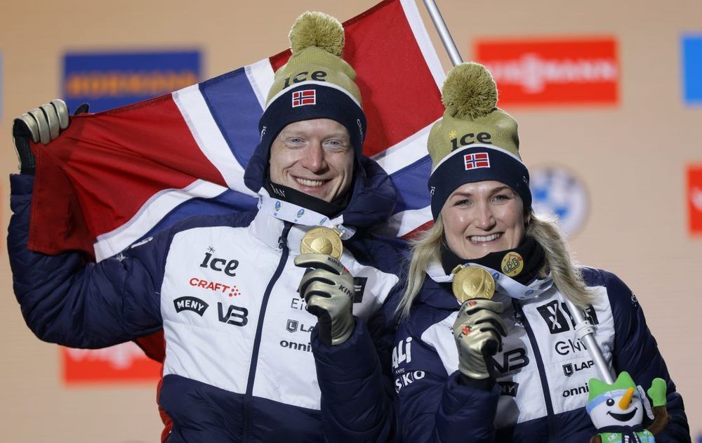 Сборная Норвегии выиграла медальный зачет чемпионата мира по биатлону