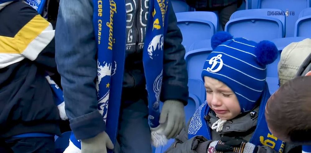 «Динамо» извинилось за то, что довело юного болельщика до слез