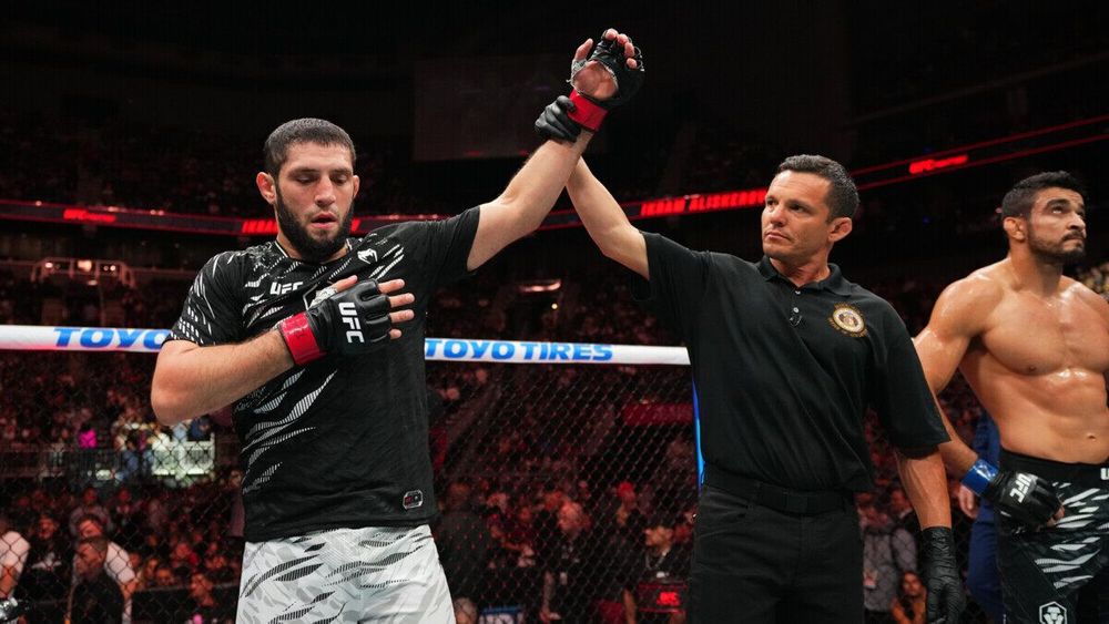 Российский боец Икрам Алискеров одержал победу на турнире UFC Fight Night