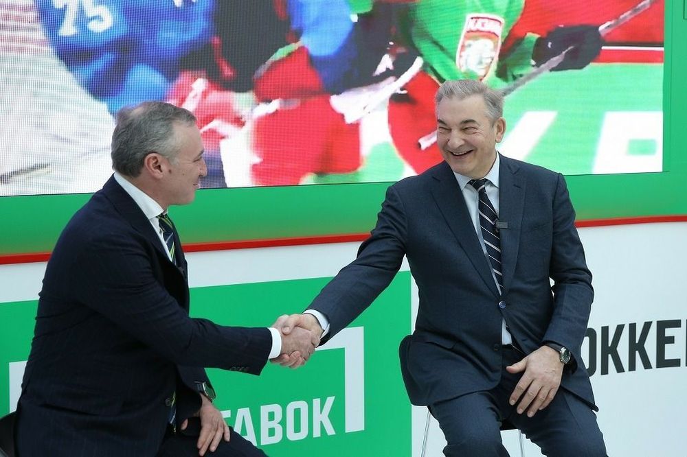 Президент ФХР Третьяк выступил на стенде «Лиги Ставок» во время форума «Мы вместе. Спорт» Президент ФХР Третьяк выступил на стенде «Лиги Ставок» во время форума «Мы вместе. Спорт»