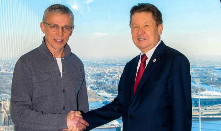 Алексей Миллер провел встречу с Игорем Ларионовым