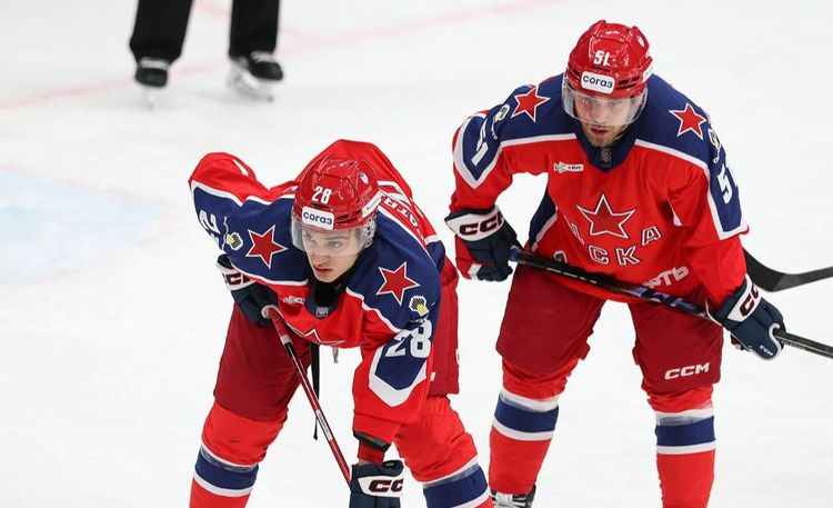 Собака покусала игроков ЦСКА и «Динамо» Минск перед матчем КХЛ
