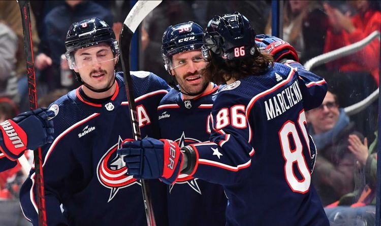 Гол Марченко помог «Коламбусу» сломить «Питтсбург». У Малкина ассист
