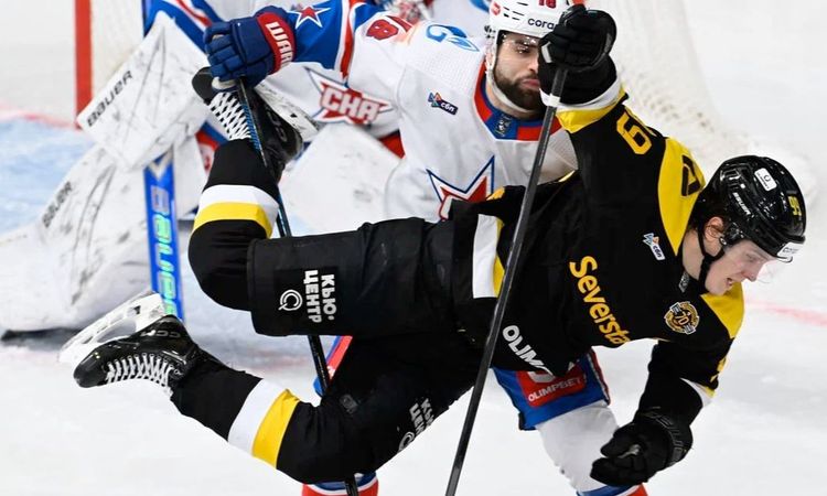 Две шайбы Лайпсика помогли СКА обыграть «Северсталь»