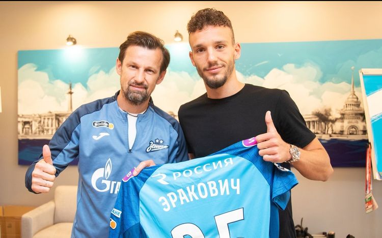 Агент Эраковича опроверг информацию о конфликте между его клиентом и Семаком в «Зените»
