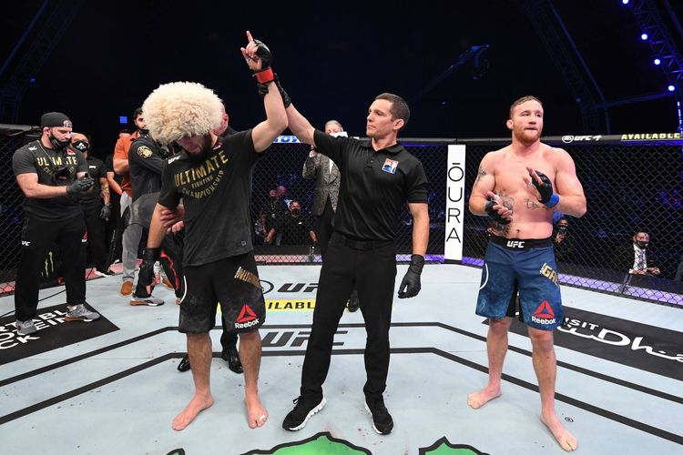 Хабиб поздравил Евлоева с победой над Мерфи на турнире UFC в Лондоне