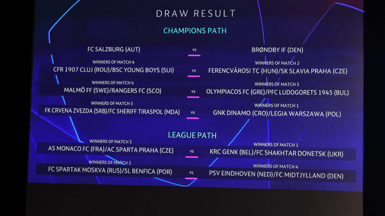 Из-за Украины «Спартаку» повезло на жеребьевке Лиги чемпионов