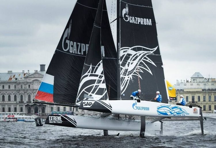 Gazprom Team Russia на этапе парусных гонок Extreme Sailing Series в Петербурге!