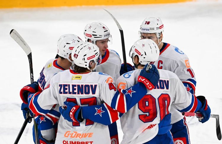 СКА разгромил «Барыс» и поднялся на седьмое место на Западе