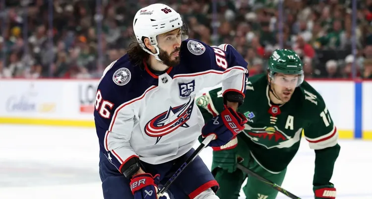 Гол Марченко не помог «Коламбусу» избежать крупного поражения от «Калгари» в НХЛ