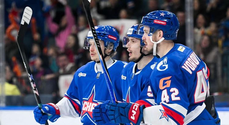 СКА разгромил «Барыс», забросив семь безответных шайб