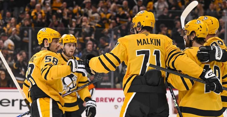 Шайба Чинахова помогла «Питтсбургу» разгромить «Вегас» в матче НХЛ, у Малкина передача